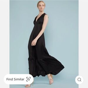 NWT Cynthia Rowley Asher V-Neck Flounce Maxi Dress